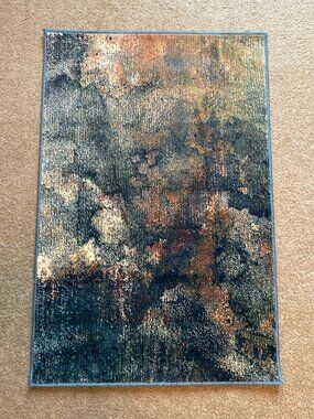 NEW Safavieh Modern Abstract Accent Rug 2' x 3' Turquoise Multi